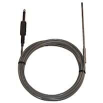 Digi-Sense Thermistor Probe, 304 SST, 1 / 8" Dia, 4.5" L, Phono Plug, 10ft Lead