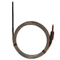Digi-Sense Thermistor Probe, Glass, 3 / 16" Dia, 5" L, PHono Plug, 10ft Lead