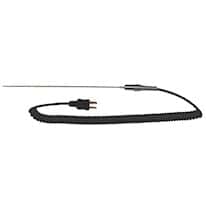 Digi-Sense Type-J, Small-Diameter Standard Probe, Mini-Connector, 8" L, .063 Dia, Grounded 