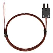 Digi-Sense Type-J Pvc-Insulated Probe Exposed Tip Mini-Connector, Exposed 3ft 24 -Gauge