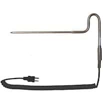 Digi-Sense Type-J Heavy-Duty SS Penetrationation Probe Mini-Connector, 6" L .188 Dia Grounded 