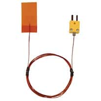 Digi-Sense Type-K Self-Adhesive Tape Probe 1" x 2" Mini-Con 5ft FEP Ins Wire (Pk/3)