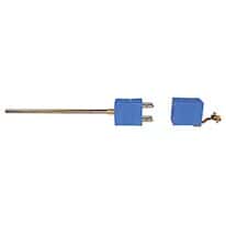 Digi-Sense Type T Thermocouple Probe Quick Dis-connector, Dual with Std-Connector, 6" L, .125 Dia, Ungrounded Junction 