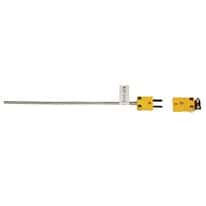 Digi-Sense Type K Thermocouple Quick Dis-connector, with Mini-Connector, 6" L, .125 Dia. Grounded Junction 
