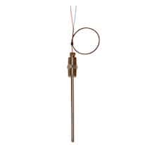 Digi-Sense Type J Spring Loaded Ind Thermocouple Probe Probe 4" L, 12" Ext .250 Dia, Ung Jct