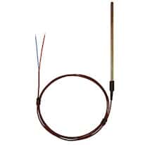 Digi-Sense Type T Economic Hollow Thermocouple Probe 6" L, 36" E x t 24 Awg .250 Dia, Ungrounded Junction 