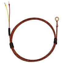 Digi-Sense Type K Economic Bolt On Thermocouple Probe #8 Screw 12" Fiberglass Ext. Grounded Junction 
