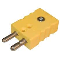 Digi-Sense Thermocouple Connector, Standard, Type-K, Male Plug; 1/ea