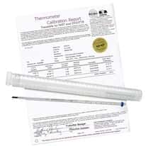 Digi-Sense Calibrated Liquid-In-Glass Thermometer; -1 to 51C, 76mm Immersion, Organic Liquid Fill