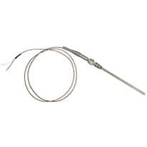 Digi-Sense Temperature Probe, Type J, 6" L, 1/8" Dia, Fg, Stripped Leads