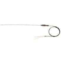 Digi-Sense Type-K, High-Temperature Wire Probe, 25" Length, 0.063" Diameter, Stripped Ends, Grounded, 3 ft 24-Gauge Cable