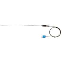 Digi-Sense Type-T, High-Temperature Wire Probe, 25" Length, 0.063" Diameter, Mini-Connector, Exposed, 3 ft 24-Gauge Cable