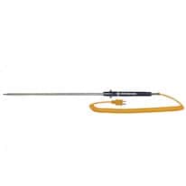 Digi-Sense Type-K, Extra-Long Stainless Steel Probe, Mini-Connector, 10" Length, 0.125" Diameter Tip, Ungrounded