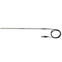 Digi-Sense Economic Hi-Accy RTD Probe 4 Wire 5-P" Connector, D" 1/4" Dia 20" L 1M Cable