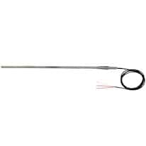 Digi-Sense Economic Hi-Accy RTD Probe 4 Wire Strip End 1 / 4" Dia 20" L 1M Cable