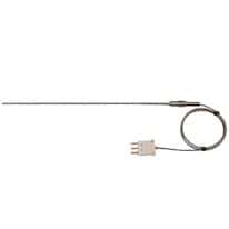 Digi-Sense RTD Probe, 100 Ohm, ANSI 3-Blade Connector, 9" L, 3ft SS Braid Cable