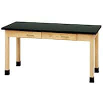 Diversified Woodcrafts Wood Laboratory Table with Epoxy Top, 60 x 24 x 36H