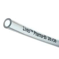 DuPont Liveo Pharma-80 Platinum-Cured Silicone Tubing, 1/2" ID x 3/4" OD; 50 Ft