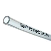 DuPont Liveo Pharma-65 Platinum-Cured Silicone Tubing, 1/4" ID x 7/16" OD; 50 Ft
