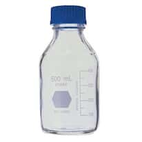 DWK Life Sciences (Kimble) KC14395-1000 Safety-Coated Media Bottle, Polypropylene Cap, 1 L, 4/Cs