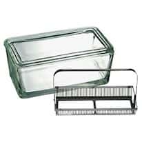 DWK Life Sciences (Wheaton) Staining Dish System with SS Rack and Cover; 50-Slide Capacity