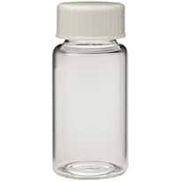 DWK Life Sciences (Wheaton) Liquid Scintillation Vials, Glass, Polypropylene Cap with Metal Foil/Pulp Liner, 22-400 Thread, 20 mL; 500/Cs