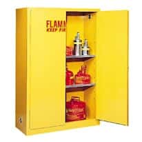 Eagle 1947X Flammable Liquid Safety Cabinet, Manual Close, 2 Doors, 45 Gal