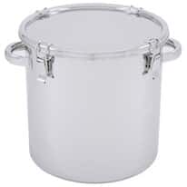Eagle Stainless Storage Tank with Clip-Down Cover, Stainless Steel, 9.5 Gal