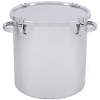 Eagle Stainless Storage Tank with Clip-Down Cover, Stainless Steel, 26.4 Gal