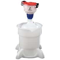 ECO Funnel Solvent Safety Funnel System with 4-L LDPE Bottle, 38-430 mm Cap Adapter, Detachable Base; 4" dia.