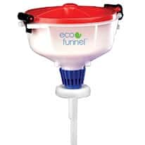 ECO Funnel Solvent Safety Funnel with FS-70 (Rieke® 8TPI) Cap Adapter; 8" dia.