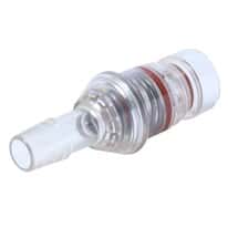 Eldon James SeriesLock® Quick-Disconnect Fitting, Hose Barb Insert, Polysulfone, Valved, Silicone O-Ring, SS Spring, Medium, 1/4" ID