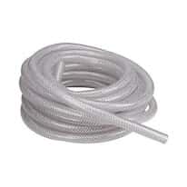 Eldon James Reinforced TPE Tubing, Clear, 3/4" ID x 1-1/8" OD; 25 Ft