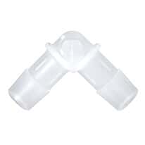 Eldon James Hose Barb Fitting, 90° Elbow, Animal-Derivative-Free Polypropylene, 3/16" ID; 10/PK