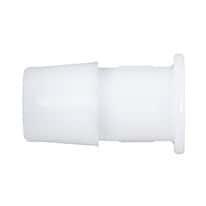 Eldon James Hose Barb to Plug Fitting, Straight Adapter, Natural Nylon, 1/8" ID; 10/Pk