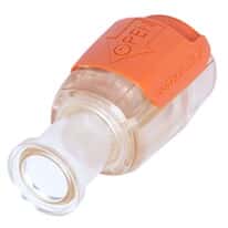 Eldon James SeriesLock® Quick-Disconnect Fitting, Sanitary Flange Body, Polysulfone, Non-Valved, Silicone O-Ring, SS Spring, Large, 3/4" Sanitary & 1/2" ID