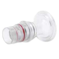 Eldon James SeriesLock® Quick-Disconnect Fitting, Sanitary Flange Insert, Polysulfone, Valved, Silicone O-Ring, SS Heavy Spring, Large, 3/4" Sanitary & 1/2" ID