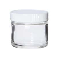 Environmental Express Straight-Side Glass Jar, Level 1, Clear, 250 mL; 24/CS