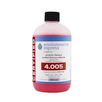 Environmental Express Oakton CERTIFIED pH CRM Buffer, Red, pH 4; 500 mL