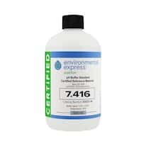 Environmental Express Oakton CERTIFIED CRM pH Buffer, Clear, pH 7.416; 500 mL