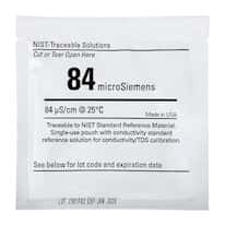 Environmental Express Oakton Conductivity Calibration Pouches, 84 uS; 20/Pk