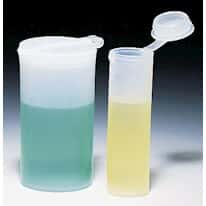 Miniature Vial with Hinged Cap, LDPE, 29.6 mL; 500/Pk