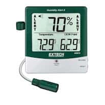 Extech Big Digit Thermohygrometer with Dew Point, Alarm, and Remote Probe