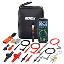 Extech EX505A-K True-RMS Heavy-Duty Industrial Multimeter Kit from