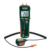 Extech MO265 Pocket Moisture Meter with Pin/Pinless Combination with External Probe
