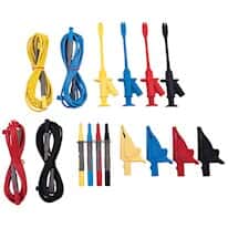 Extech PQ1000 Voltage Test Leads, Alligator Clips, and Probes, CAT IV