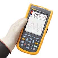 Fluke 125B/S ScopeMeter Industrial Handheld Oscilloscope Kit, 40 MHz, N America
