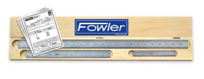 Fowler 52-262-624 NIST Calibration Certificate Rigid-Ruler Set, 6", 12" and 24" Rules