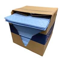 Fytertech Spilfyter Premium Oil-Only Blue Spill Pad, Medium-Weight, 16" x 18", 100/Case