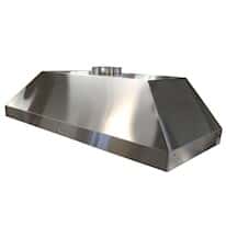 HEMCO Wall Canopy, Stainless Steel, 72" W